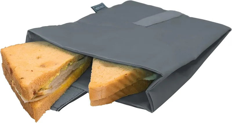 NERTHUS ▫️ FIH 870 – Saco térmico reutilizável XL, cinzento ecológico, ideal para a escola, o trabalho e a praia