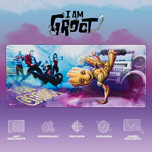 Grupo Erik ▫️ Marvel Groot Tapete de Secretária - Tapete de rato XXL 2