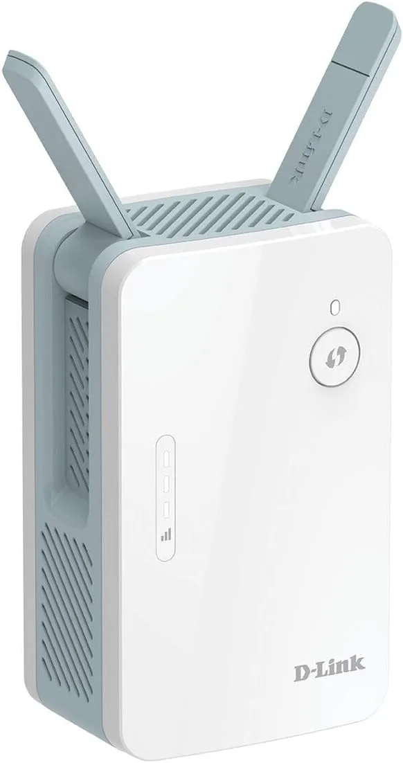 D-Link ▫️ E15 EAGLE PRO AI AX1500, extensor de parede, Wi-Fi 6 1500 Mbps, Smart Mesh WiFi com router ou nós Eagle Pro AI, HotSpot com porta Gigabit, WPA3