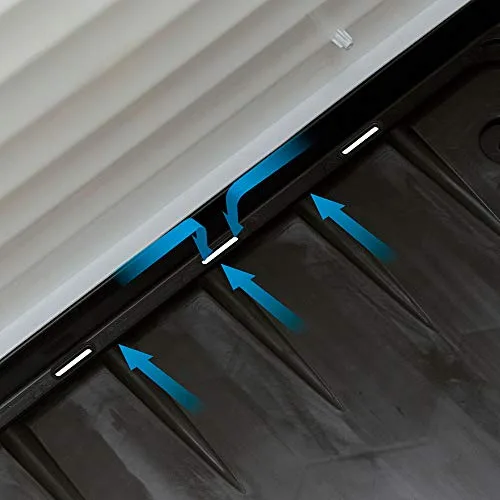 Ferplast ▫️ Casinha para cães de exterior DOGVILLA 50, Casinha para cães, Casa para cães, Base com drenagem, Base isolante, Telhado amovível, Grelha de ventilação, Plástico reciclado, 43 x 48 x h 44 cm 6
