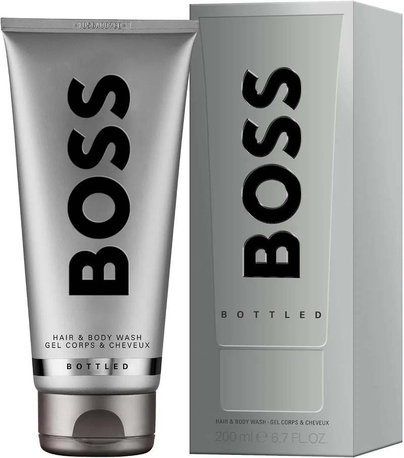 HUGO BOSS ▫️ BOSS Bottled Eau de Toilette Gel de banho para homem de 200 ml | Com uma fragrância fresca e masculina, com notas amadeiradas e frutadas