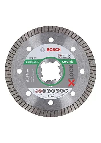 Bosch ▫️ Acessórios Pacote de sistema Professional X-LOCK – Kit universal e mini-esmeriladora GWX 750-115 X-LOCK, para vários materiais, metal, cerâmica, Ø 115 mm, acessório para esmeriladoras angulares 7