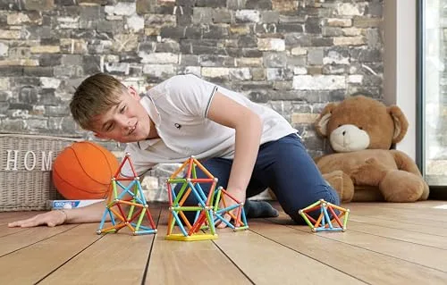 Geomag ▫️ Color Panels Recycled – Conjunto de construção magnético, presente para meninos e meninas de 5, 6, 7, 8, 9, 10, 11, 12 e 13 anos, construções magnéticas, jogos para crianças. 4