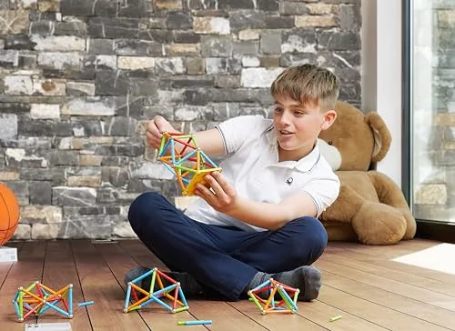 Geomag ▫️ Color Panels Recycled – Conjunto de construção magnético, presente para meninos e meninas de 5, 6, 7, 8, 9, 10, 11, 12 e 13 anos, construções magnéticas, jogos para crianças. 5