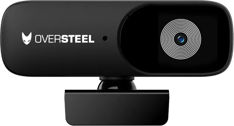 Oversteel ▫️ Bulat Webcam 1080P Full HD com microfone, 30 fps, USB 2.0, redução de ruído, chamadas de vídeo, gravação, conferência, PC/Mac/Tablet/Chromebook