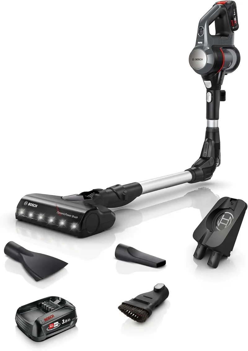 Bosch ▫️ Aspirador sem fios Unlimited 7, escova 2 em 1, aço, BBS712A
