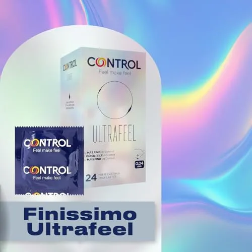CONTROL ▫️ Finissimo Ultrafeel Preservativos Superfinos de 0,04 mm de látex natural - 24 preservativos 2