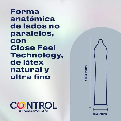 CONTROL ▫️ Finissimo Ultrafeel Preservativos Superfinos de 0,04 mm de látex natural - 24 preservativos 3