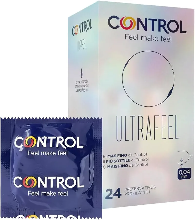 CONTROL ▫️ Preservativos naturais, sem perfume, 24 unidades (embalagem de 1)