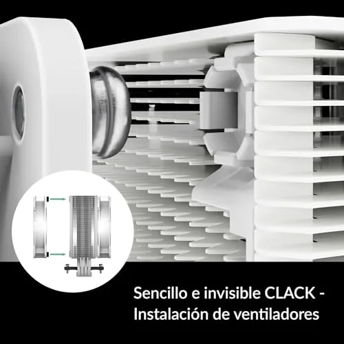 ARCTIC ▫️ Freezer 36 A-RGB - Ventilador de CPU de torre única com configuração Push-Pull, duas ventoinhas P de 120 mm com pressão otimizada, rolamento fluidodinâmico, 200-2000 RPM, 4 tubos de calor, inclui MX-6 - Branco 3