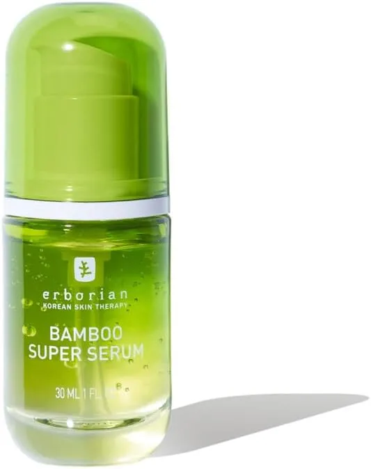 Erborian ▫️ Sérum Super Bamboo - Cuidados faciais com extrato de bambu e ácido hialurónico - Preenchimento - Hidratação intensa e de longa duração - Cuidados cosméticos coreanos - 30 ml