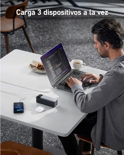 Anker ▫️ Power Bank Zolo de 24 000 mAh e 140 W com três portas USB-C 5
