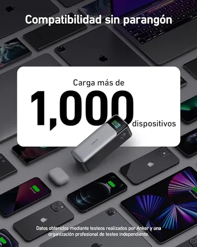 Anker ▫️ Power Bank Zolo de 24 000 mAh e 140 W com três portas USB-C 6