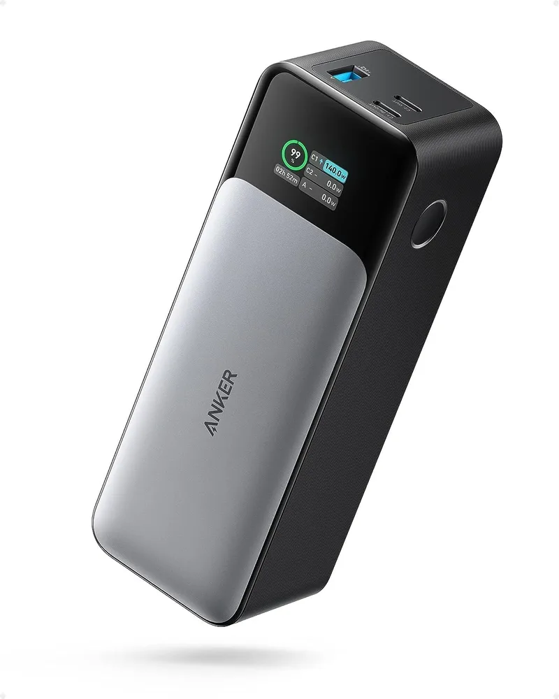 Anker ▫️ Power Bank Zolo de 24 000 mAh e 140 W com três portas USB-C