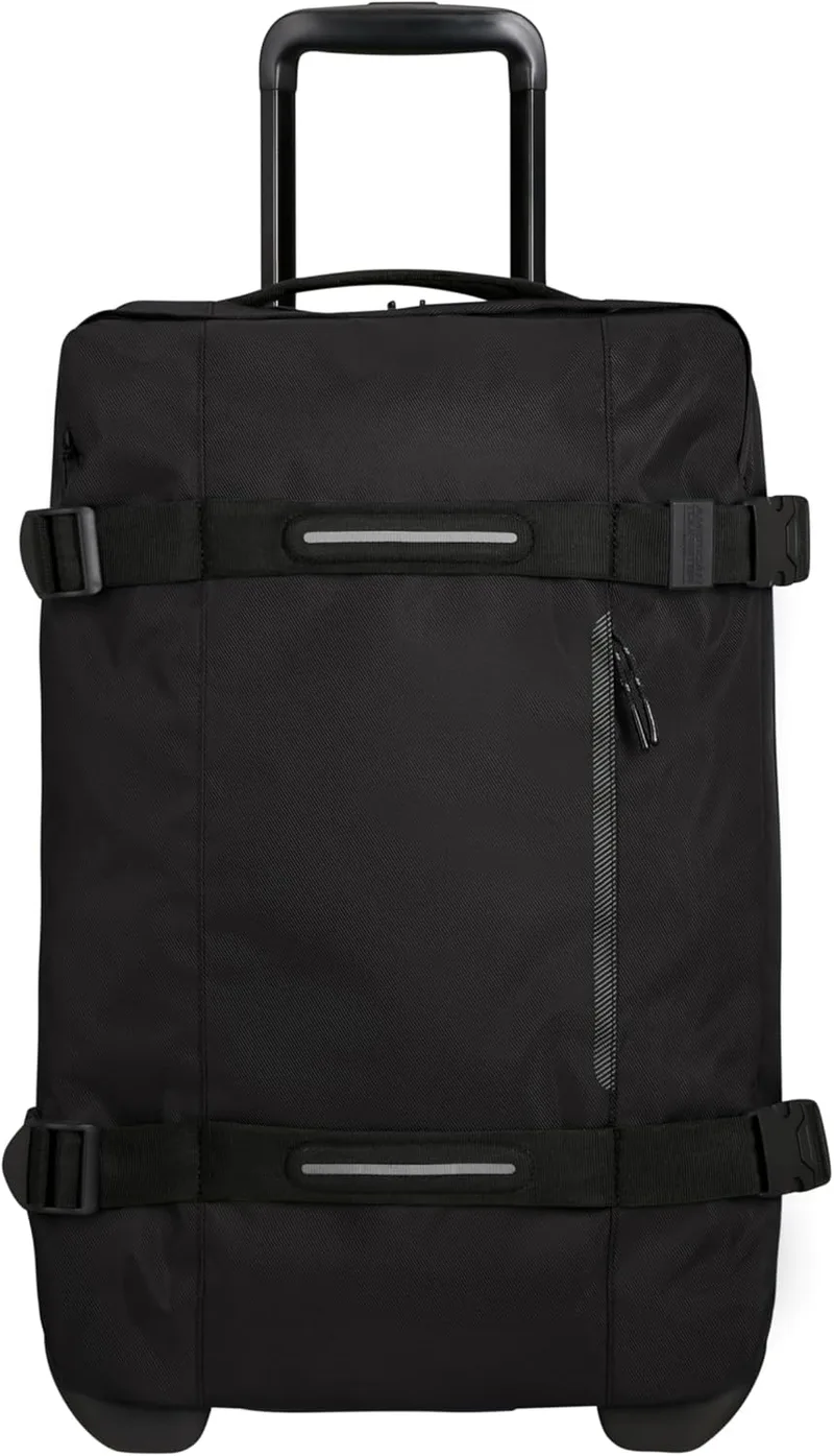 American Tourister ▫️ Urban Track, Mala de viagem com 2 rodas, 55 cm, 55 L, Preto (Asphalt Black)