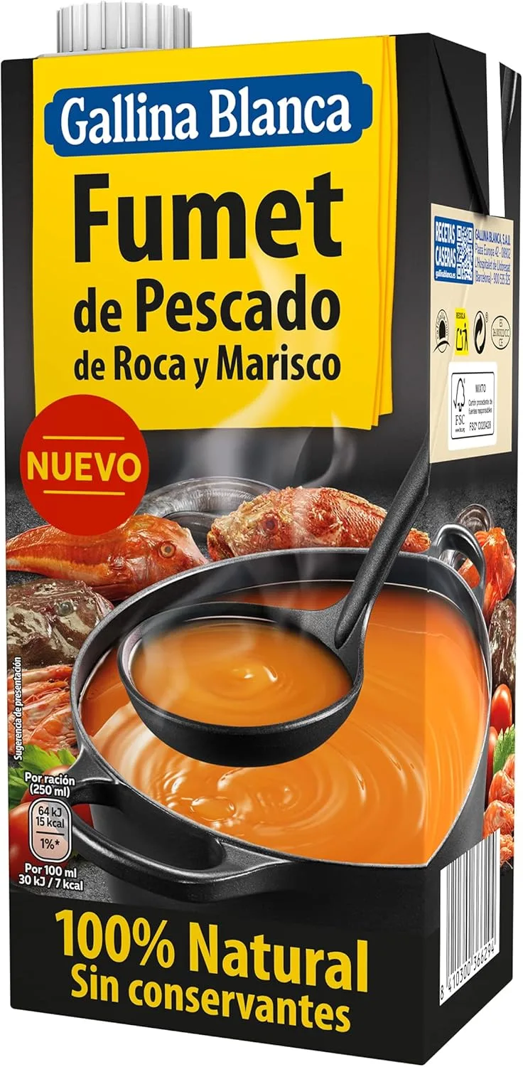Gallina Blanca ▫️ Fumet de Marisco e Rochas, 1L