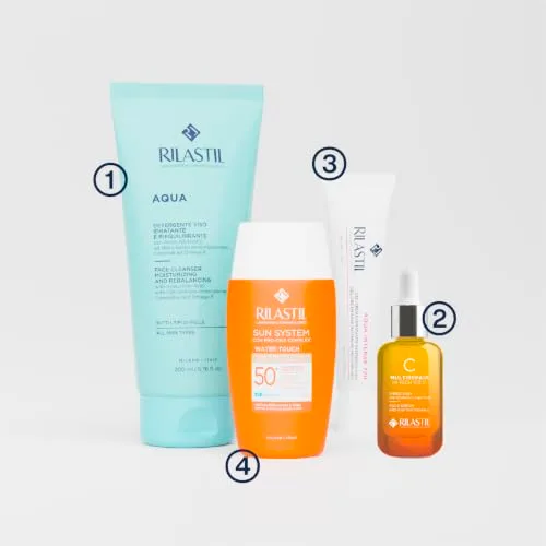 Rilastil ▫️ Sun System Water Touch, Protetor Solar Facial Color SPF50+, 50 ml 5