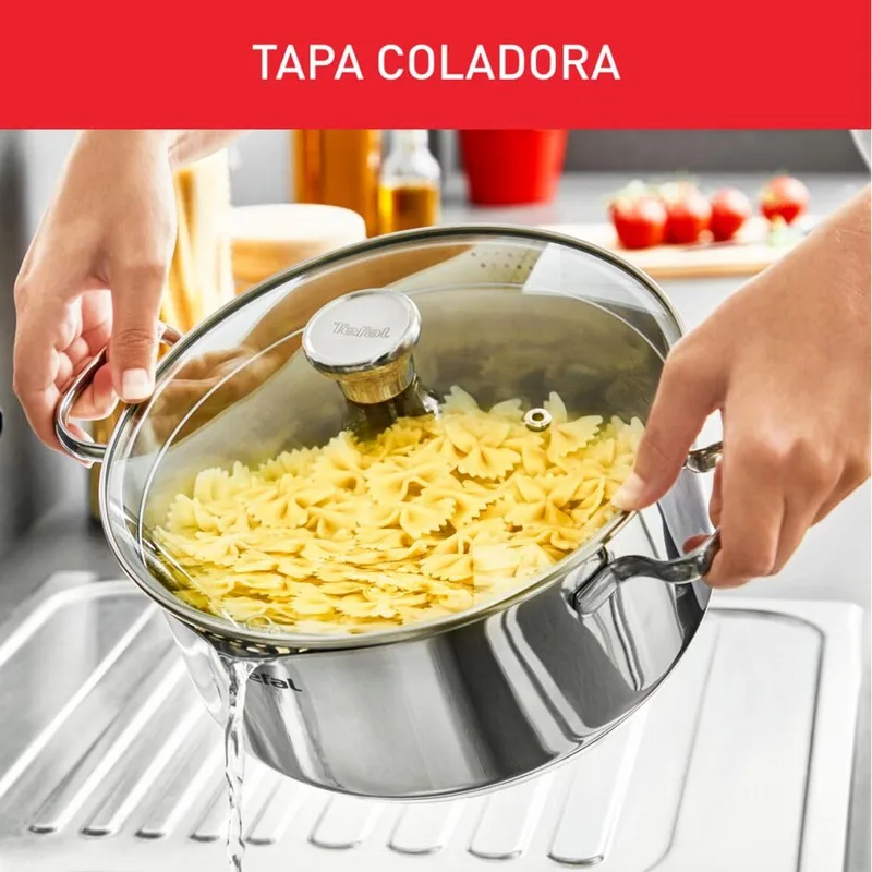 Tefal ▫️ Duetto On - Conjunto de 5 peças + 3 acessórios, aço inoxidável 4
