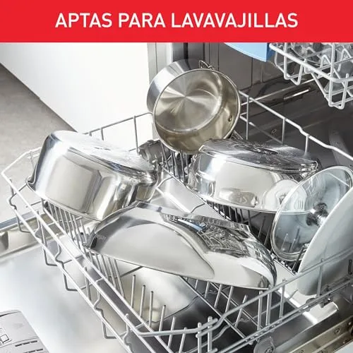 Tefal ▫️ Duetto On - Conjunto de 5 peças + 3 acessórios, aço inoxidável 7