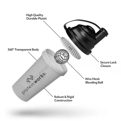 THE PROTEIN WORKS ▫️ Protein Works The Sleakster - Shaker para proteínas, 700 ml, transparente 2