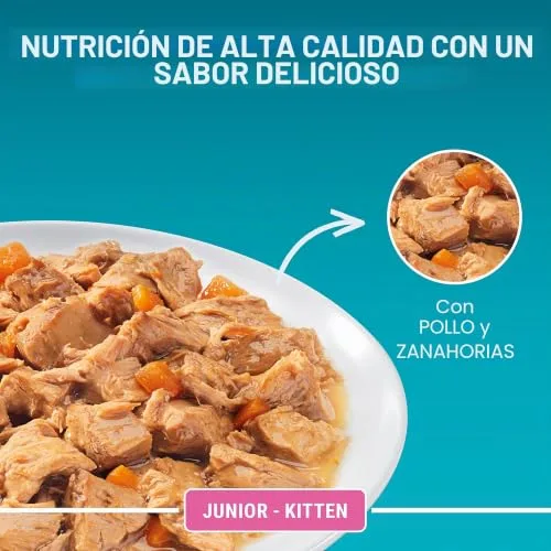 PURINA ONE ▫️ Single Serve - Junior - Frango - 4x85 g 6