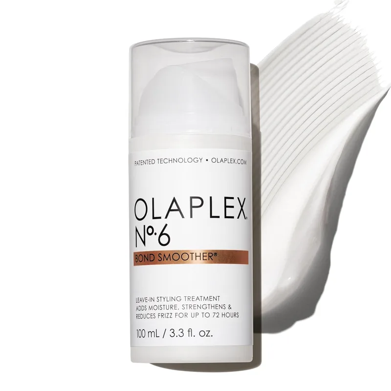 OLAPLEX ▫️ No.6 Smoothing Hair Styling Treatment, Sem Enxaguamento, Alisa, Condiciona e Fortalece, Reduz o Frizz e o Encrespamento, Todos os Tipos de Cabelo, Sem Sulfatos e Parabenos, 100ml