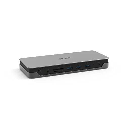 Acer ▫️ Estação de acoplamento USB-C, 2x HDMI 2.0, DisplayPort 1.4, Ethernet 2