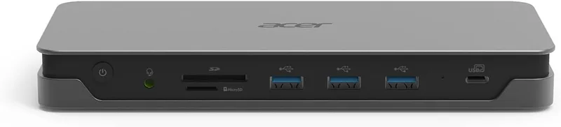 Acer ▫️ Estação de acoplamento USB-C, 2x HDMI 2.0, DisplayPort 1.4, Ethernet