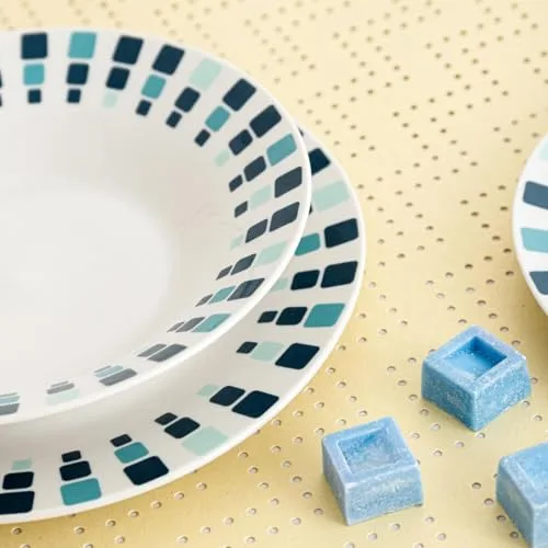 Quid ▫️ Conjunto de louça de porcelana Simetric, 18 peças – para 6 pessoas, branco, modelo único 4