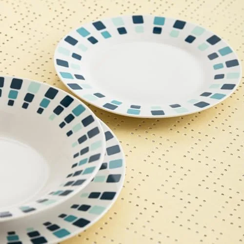 Quid ▫️ Conjunto de louça de porcelana Simetric, 18 peças – para 6 pessoas, branco, modelo único 5