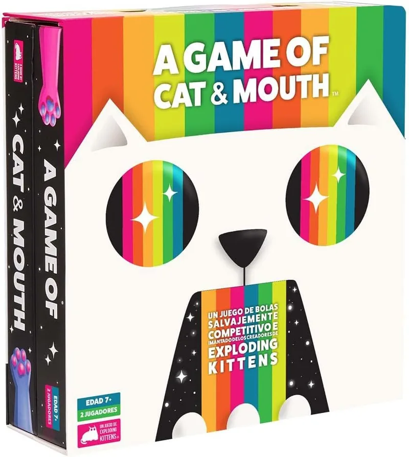 Asmodee ▫️ Exploding Kittens, Inc. A Game of Cat and Mouth - Jogo de tabuleiro em inglês, EKCM01EN