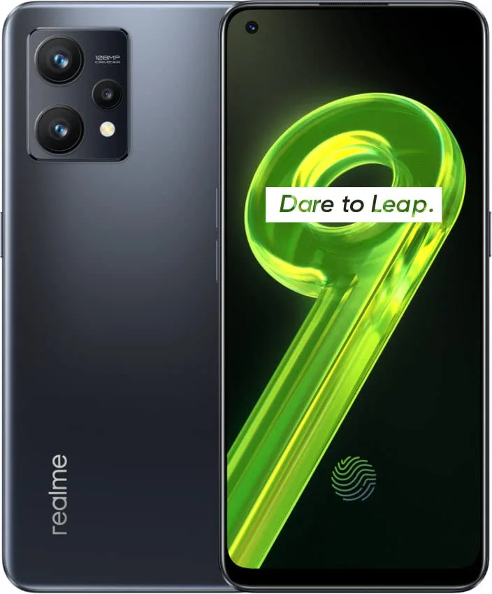 realme ▫️ Smartphone 9-8+128 GB, Câmara Prolight de 108 MP, Ecrã Super AMOLED de 90 Hz, Processador Snapdragon 680, Bateria de grande capacidade de 5000 mAh, Espessura de 7,99 mm, Meteor Black, 3 anos de garantia 2