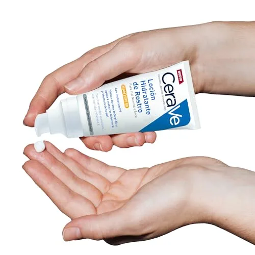 CeraVe ▫️ Loção Hidratante Facial FPS 50, Para Pele Normal a Seca, Hidratação e Elevada Proteção Contra os Raios UVB/UVA, Enriquecida com Ceramidas, 52 ml 3