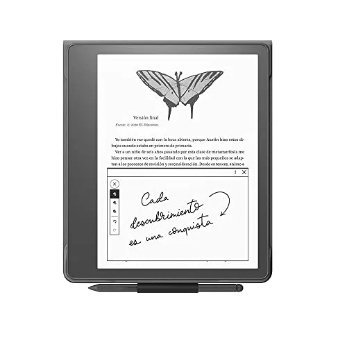 Amazon ▫️ Capa em tecido para Kindle Scribe, com tampa dobrável e fecho magnético (compatível apenas com o Kindle Scribe) | Design fino e leve | Preto 3