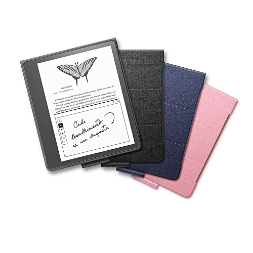 Amazon ▫️ Capa em tecido para Kindle Scribe, com tampa dobrável e fecho magnético (compatível apenas com o Kindle Scribe) | Design fino e leve | Preto 6