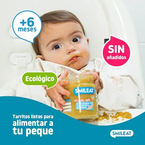 Smileat ▫️ Cachitos de Arroz Integral, Salmão e Ervilhas, Embalagem de 12 x 220 g 3