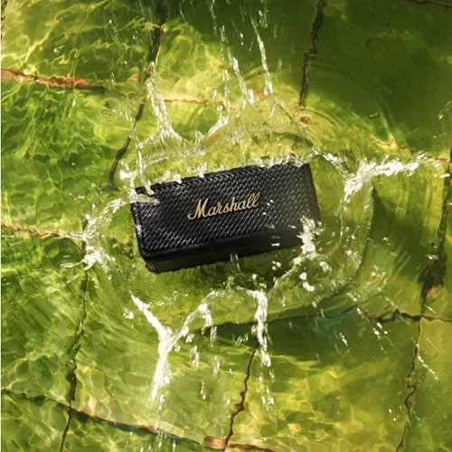Marshall ▫️ Emberton II: Altifalantes Bluetooth portáteis, sem fios, emparelháveis, com classificação IP67 (resistentes ao pó e à água), mais de 30 horas de autonomia de reprodução - Preto 5