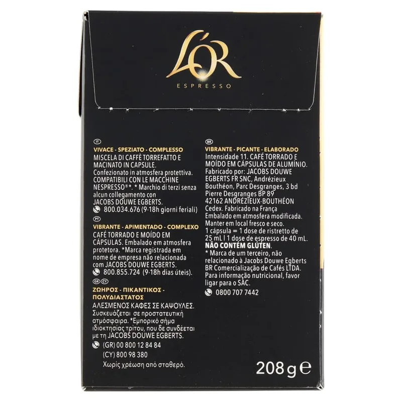 L'OR ▫️ Espresso Café Ristretto | 200 cápsulas 4