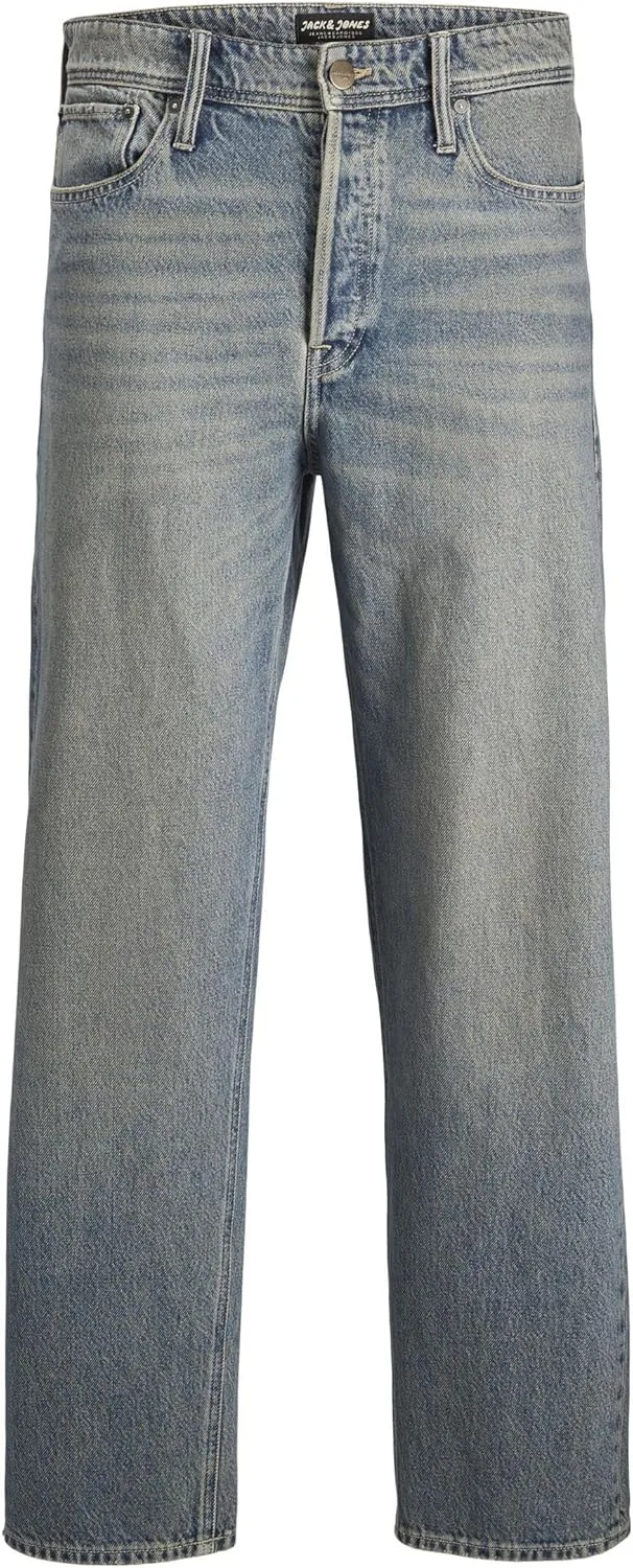 JACK & JONES ▫️ Calças de ganga de corte largo JJIEDDIE Jjoriginal MF 710 Noos Calças de ganga de corte largo