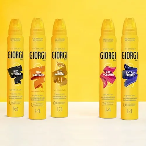 Giorgi Line ▫️ Espuma para Cachos Marcados 24H, Fixação 4, Método Curly - 250 ml 5