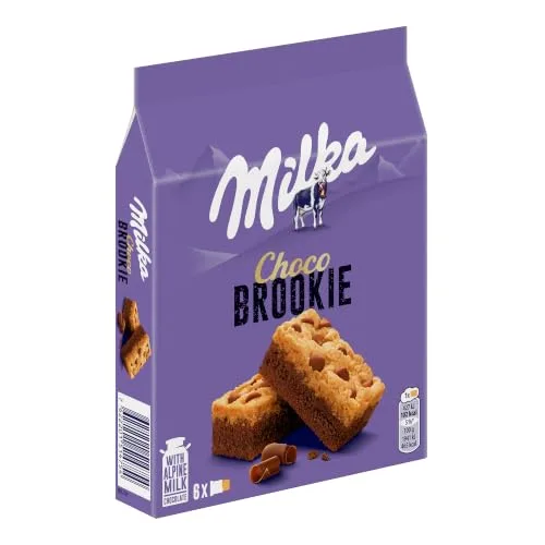 Milka ▫️ Choco Brookie, Bolo de Chocolate com Leite e Pedaços, 132 g 3
