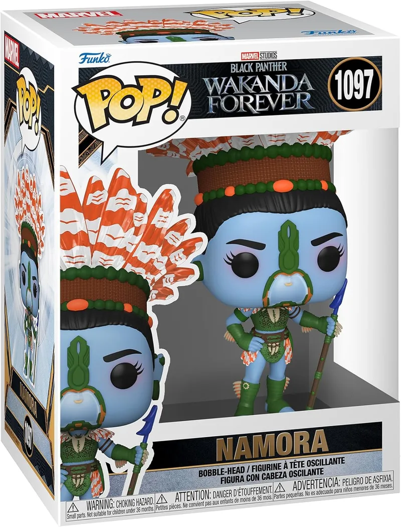 Funko ▫️ Pop! Marvel - Pantera Negra: Wakanda Para Sempre - Namora - Figura de Vinil Colecionável - Ideia para Prenda - Mercadoria Oficial - Brinquedos para Crianças e Adultos - Fãs de Cinema