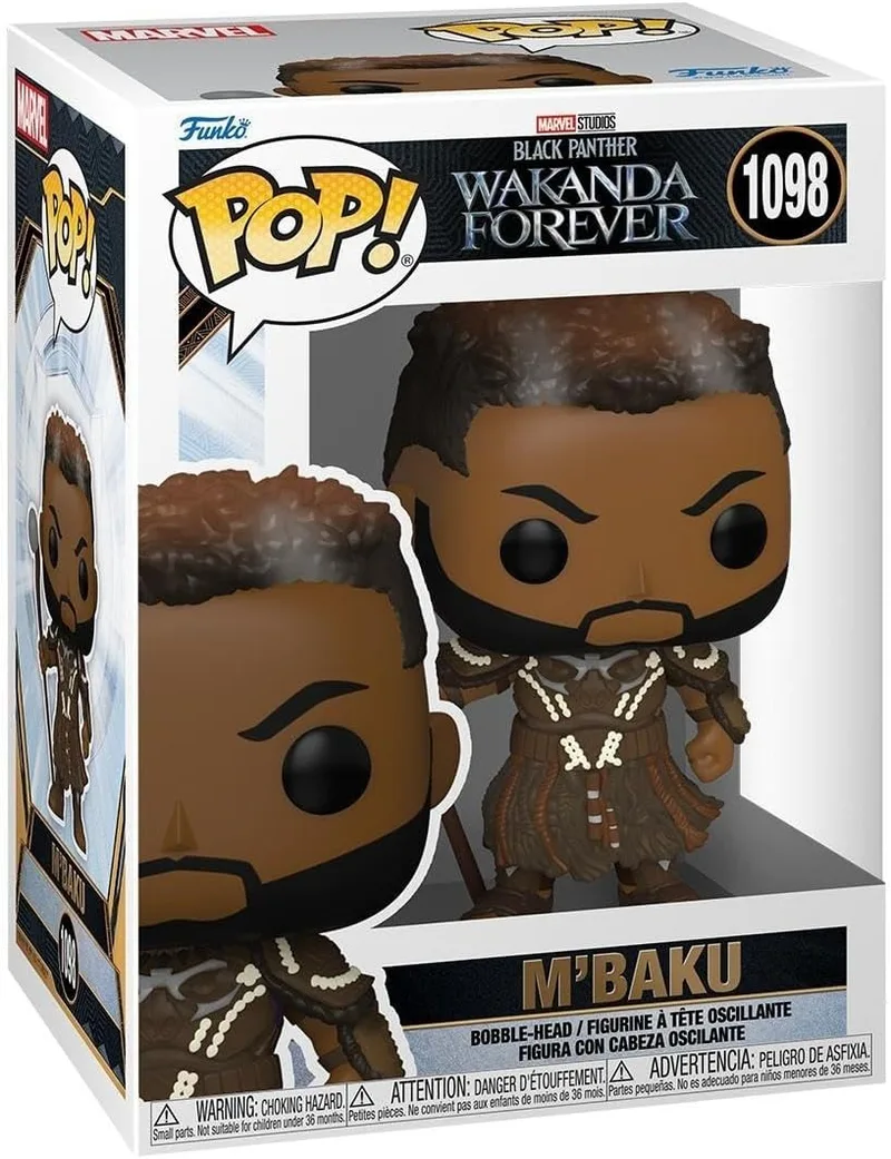 Funko ▫️ Pop! Marvel - Black Panther: Wakanda Forever - M'Baku - Figura de Vinil Colecionável - Ideia para Prenda - Mercadoria Oficial - Brinquedos para Crianças e Adultos - Fãs de Cinema