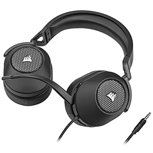 Corsair ▫️ Auscultadores para jogos HS65 SURROUND (Som envolvente Dolby Audio 7.1 em PC e Mac, microfone omnidirecional, tecnologia SoundID da SonarWorks, controlo de volume de fácil acesso) Carvão 3