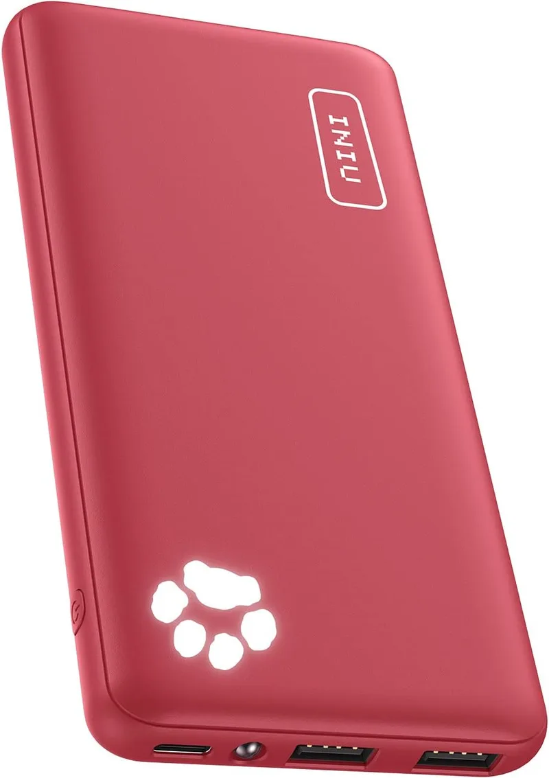 INIU ▫️ Banco de potência carregamento rápido da bateria externa mais fina de 10000mAh, carregador portátil 3A USB C 3 portas Powerbank para iPhone 14 13 13 12 11 11 X Pro MAX Samsung S22 S21 S20 Xiaomi iPad Tablet Airpods etc.