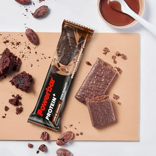 PowerBar ▫️ Protein Plus - Caixa com vários sabores e baixo teor de açúcar - 16x35 g - Barras proteicas com fibra 6