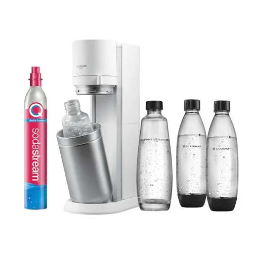 sodastream ▫️ Duo – Máquina para fazer água com gás e as suas bebidas favoritas, branca 4