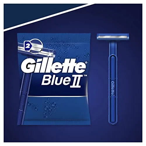 Gillette ▫️ Blue II, lâmina de barbear descartável para homem, embalagem de 40 unidades 4
