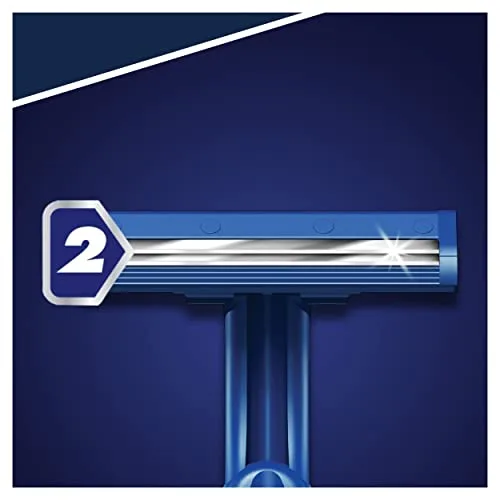 Gillette ▫️ Blue II, lâmina de barbear descartável para homem, embalagem de 40 unidades 6