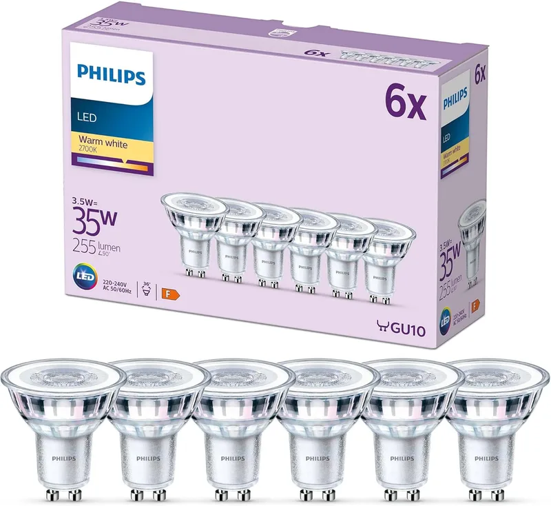 Philips ▫️ LEDClassic 35W GU10 WW 36D ND 6CT/4 EC